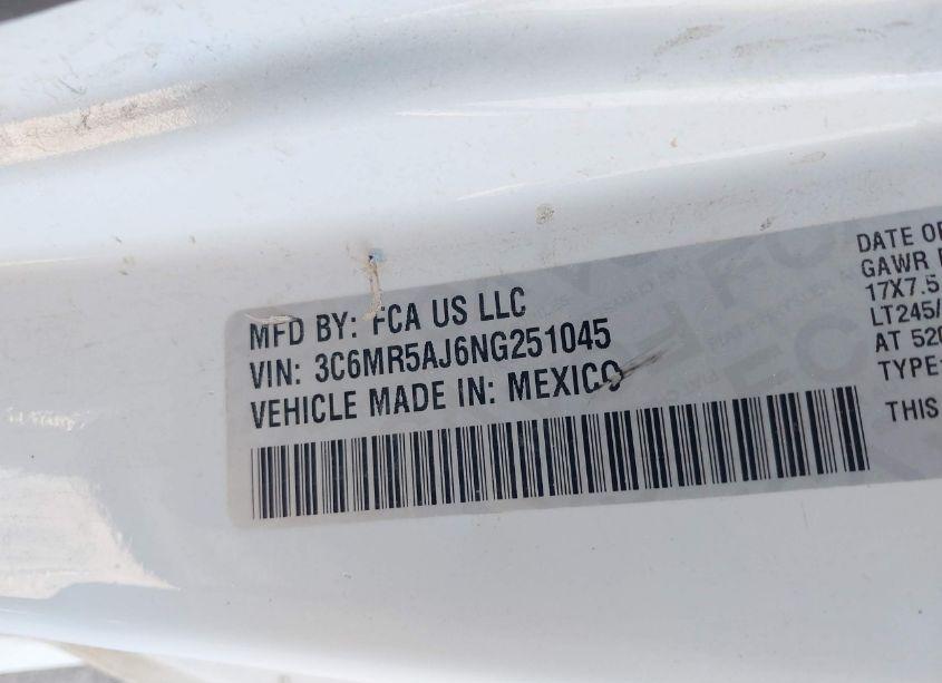 Photo 9 of 2022 Ram 2500 TRADESMAN 4X4 8' BOX (VIN 3C6MR5AJ6NG251045)