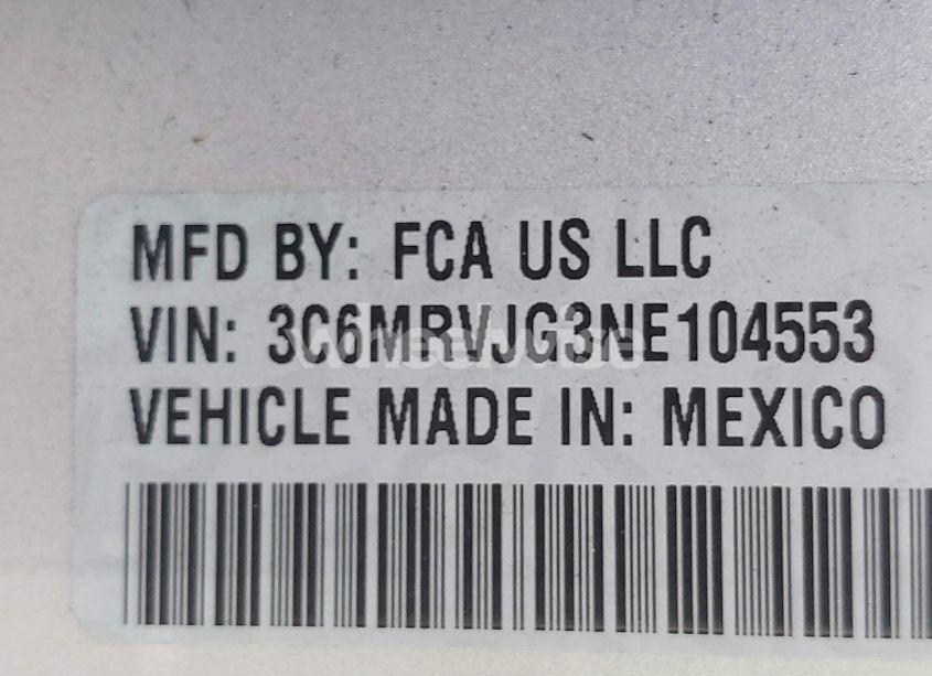 Photo 9 of 2022 Ram Promaster 3500 CARGO VAN HIGH ROOF 159 WB EXT (VIN 3C6MRVJG3NE104553)