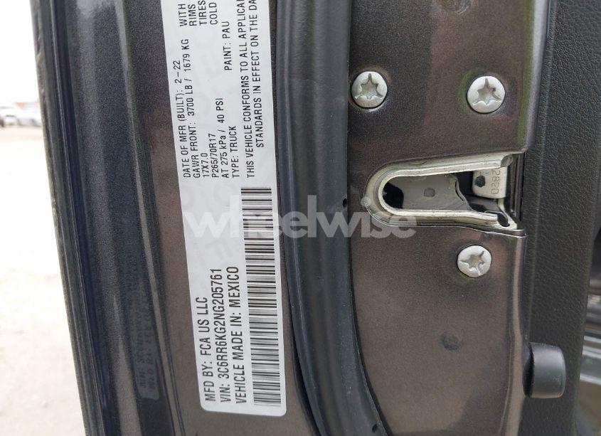 Photo 9 of 2022 Ram 1500 CLASSIC TRADESMAN 4X2 5'7 BOX (VIN 3C6RR6KG2NG205761)