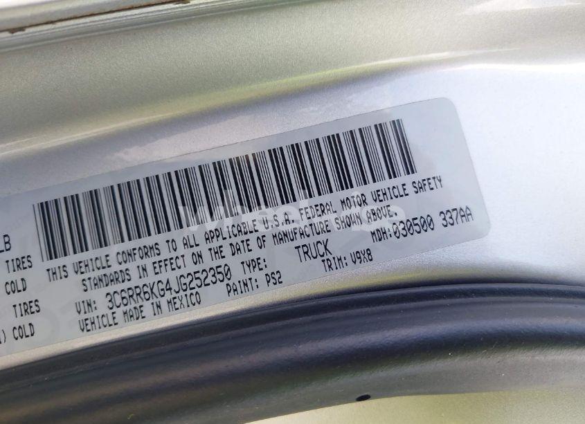 Photo 9 of 2018 Ram 1500 TRADESMAN 4X2 5'7 BOX (VIN 3C6RR6KG4JG252350)