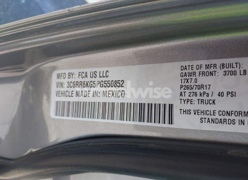 Photo 9 of 2023 Ram 1500 CLASSIC TRADESMAN 4X2 5'7 BOX (VIN 3C6RR6KG5PG550852)