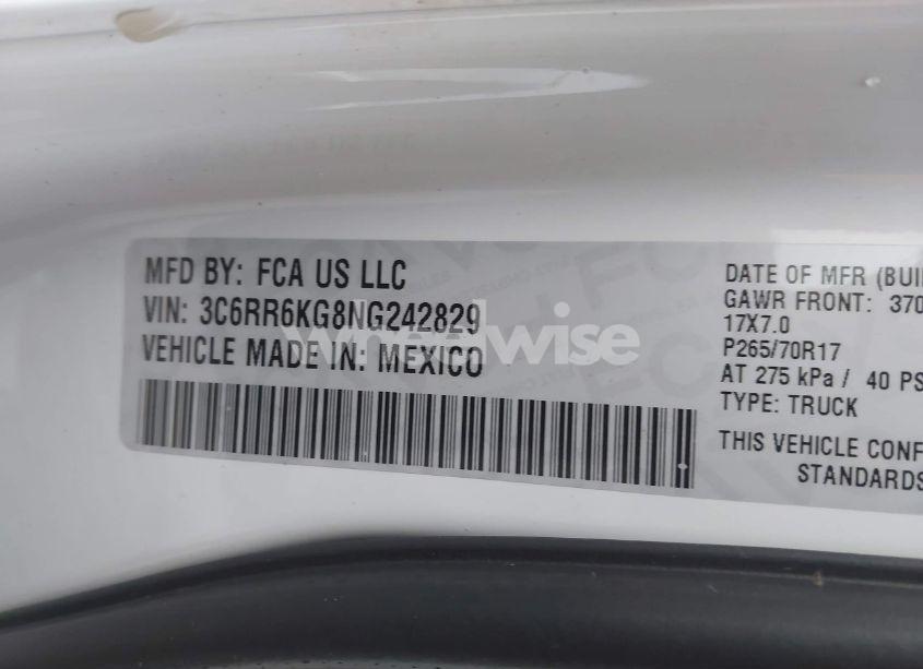 Photo 9 of 2022 Ram 1500 CLASSIC TRADESMAN 4X2 5'7 BOX (VIN 3C6RR6KG8NG242829)