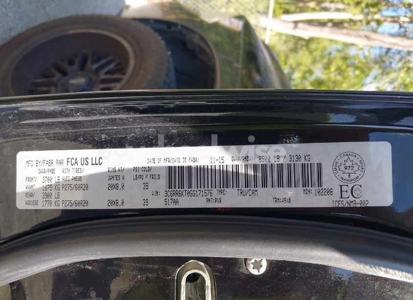 Photo 9 of 2016 Ram 1500 ST (VIN 3C6RR6KT0GG171576)