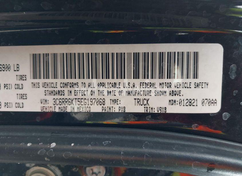 Photo 9 of 2014 Ram 1500 EXPRESS (VIN 3C6RR6KT5EG197068)