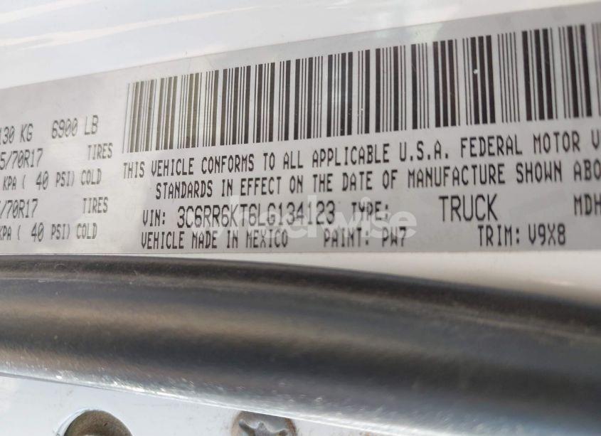 Photo 9 of 2020 Ram 1500 CLASSIC TRADESMAN 4X2 5'7 BOX (VIN 3C6RR6KT6LG134123)