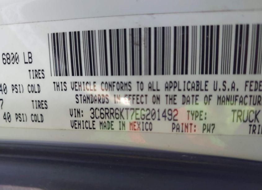 Photo 9 of 2014 Ram 1500 TRADESMAN (VIN 3C6RR6KT7EG201492)