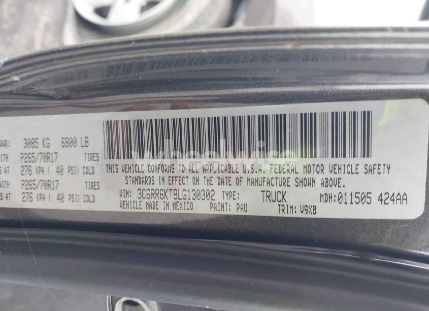 Photo 9 of 2020 Ram 1500 CLASSIC TRADESMAN 4X2 5'7 BOX (VIN 3C6RR6KT8LG130302)