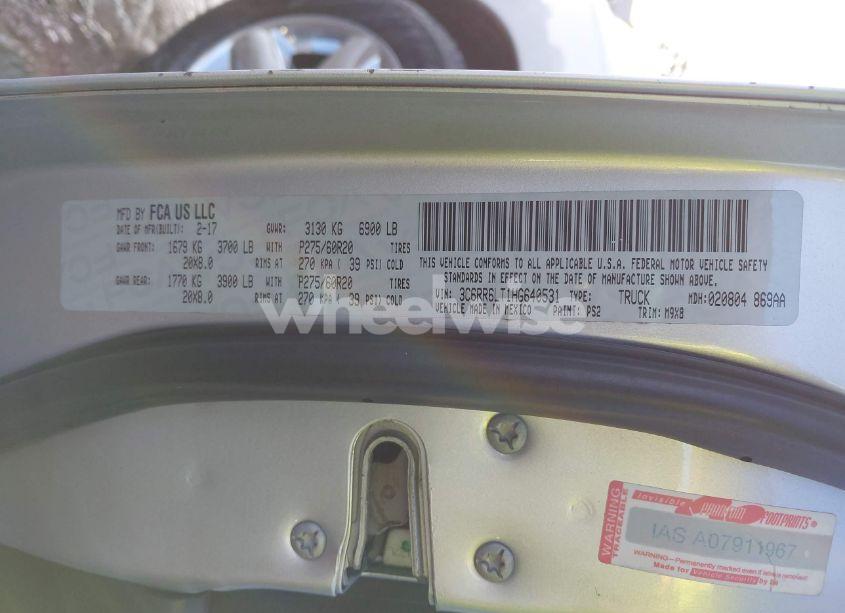 Photo 9 of 2017 Ram 1500 BIG HORN 4X2 5'7 BOX (VIN 3C6RR6LT1HG640531)