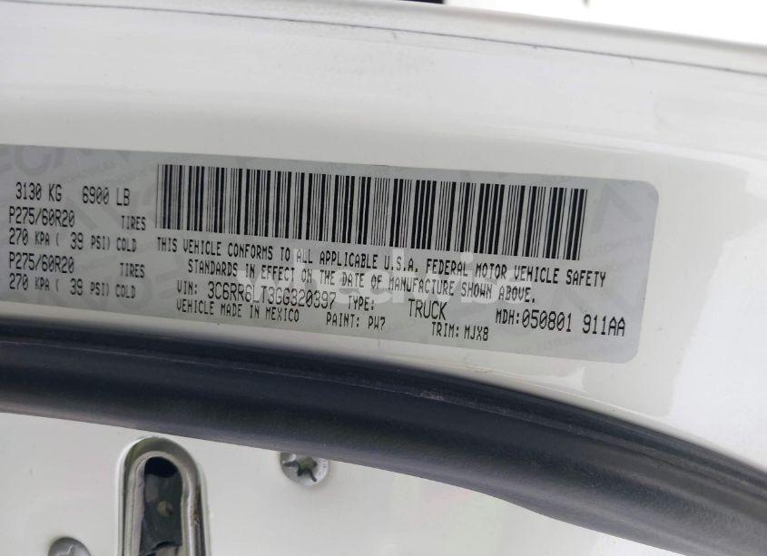 Photo 9 of 2016 Ram 1500 LONE STAR (VIN 3C6RR6LT3GG320397)