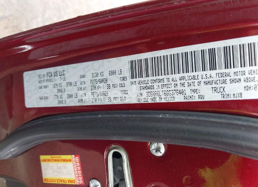 Photo 9 of 2016 Ram 1500 LONE STAR (VIN 3C6RR6LT6GG376401)