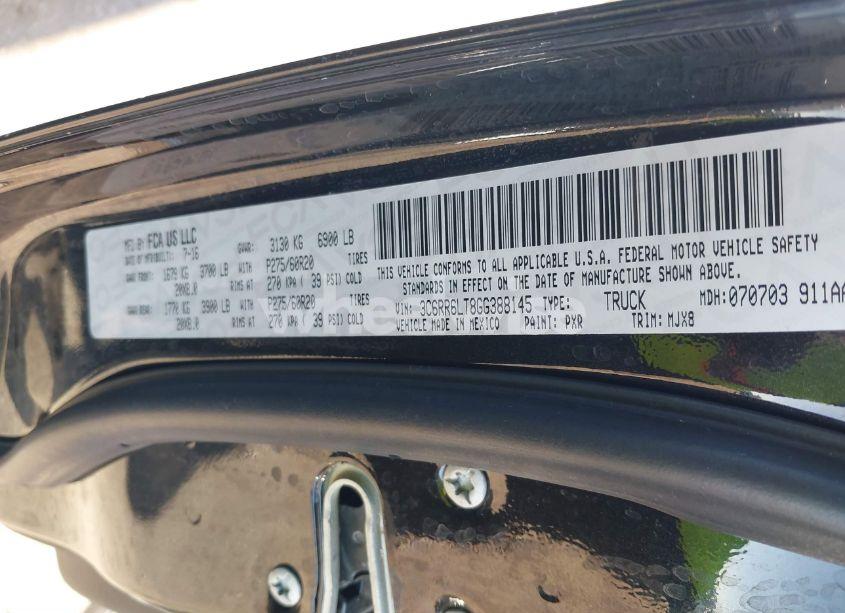 Photo 9 of 2016 Ram 1500 LONE STAR (VIN 3C6RR6LT8GG388145)