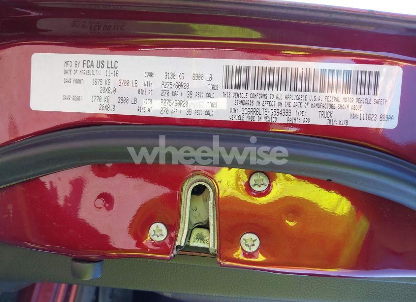 Photo 9 of 2017 Ram 1500 BIG HORN 4X2 5'7 BOX (VIN 3C6RR6LT9HG584399)