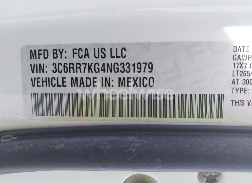 Photo 9 of 2022 Ram 1500 CLASSIC TRADESMAN 4X4 5'7 BOX (VIN 3C6RR7KG4NG331979)