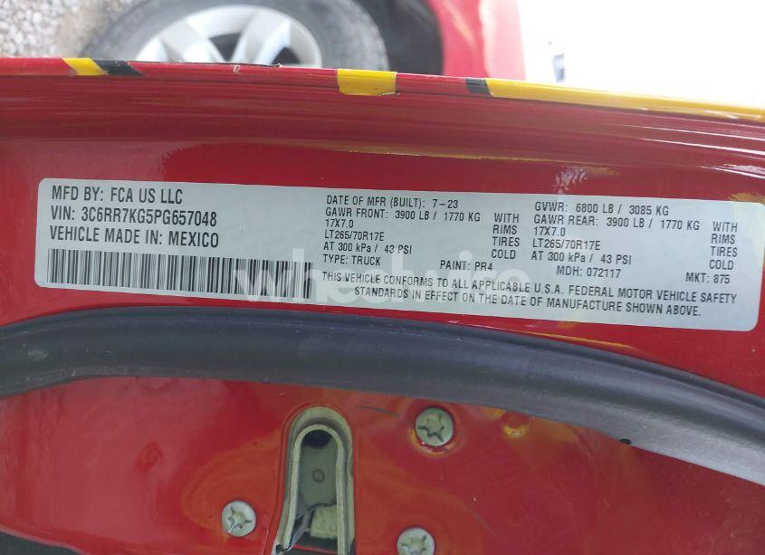 Photo 9 of 2023 Ram 1500 CLASSIC TRADESMAN 4X4 5'7 BOX (VIN 3C6RR7KG5PG657048)