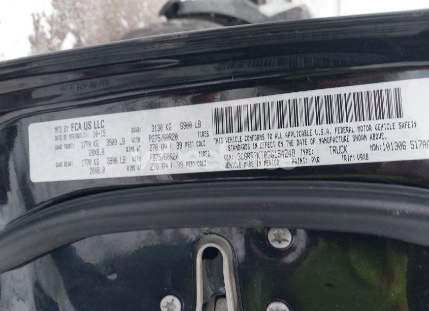 Photo 9 of 2016 Ram 1500 EXPRESS (VIN 3C6RR7KT0GG154248)