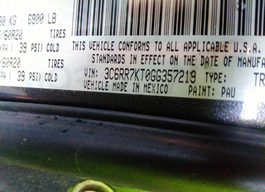 Photo 9 of 2016 Ram 1500 EXPRESS (VIN 3C6RR7KT0GG357219)