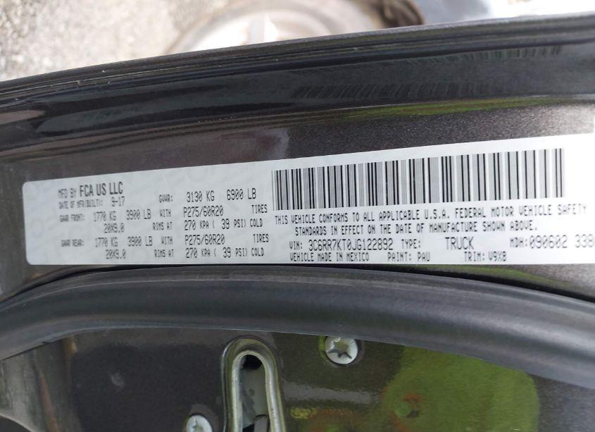 Photo 9 of 2018 Ram 1500 EXPRESS 4X4 5'7 BOX (VIN 3C6RR7KT0JG122892)