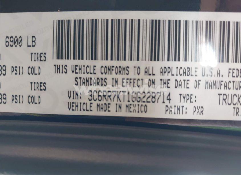 Photo 9 of 2016 Ram 1500 EXPRESS (VIN 3C6RR7KT1GG228714)