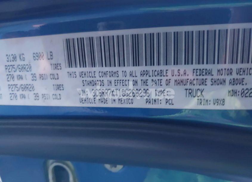 Photo 9 of 2016 Ram 1500 EXPRESS (VIN 3C6RR7KT1GG266296)