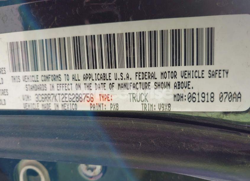 Photo 9 of 2014 Ram 1500 EXPRESS (VIN 3C6RR7KT2EG288756)