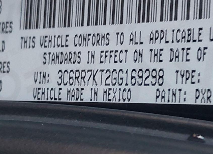 Photo 9 of 2016 Ram 1500 EXPRESS (VIN 3C6RR7KT2GG169298)