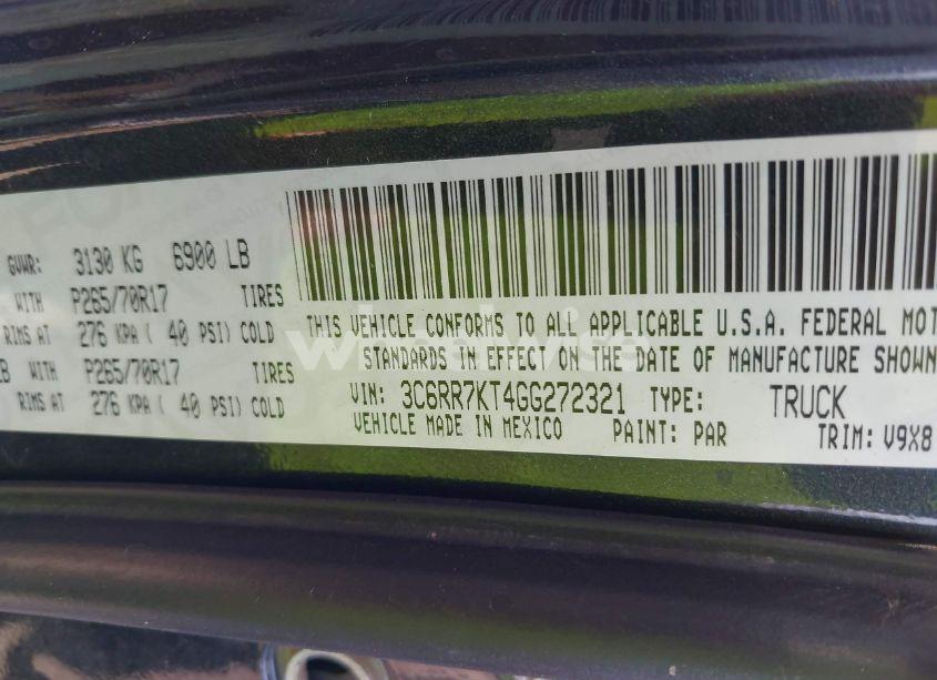 Photo 9 of 2016 Ram 1500 EXPRESS (VIN 3C6RR7KT4GG272321)