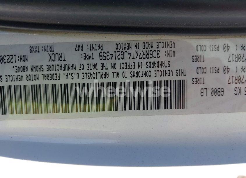 Photo 9 of 2018 Ram 1500 TRADESMAN 4X4 5'7 BOX (VIN 3C6RR7KT4JG214359)