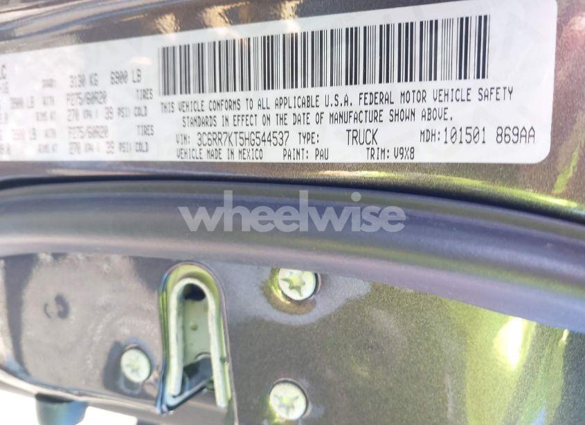 Photo 9 of 2017 Ram 1500 EXPRESS 4X4 5'7 BOX (VIN 3C6RR7KT5HG544537)