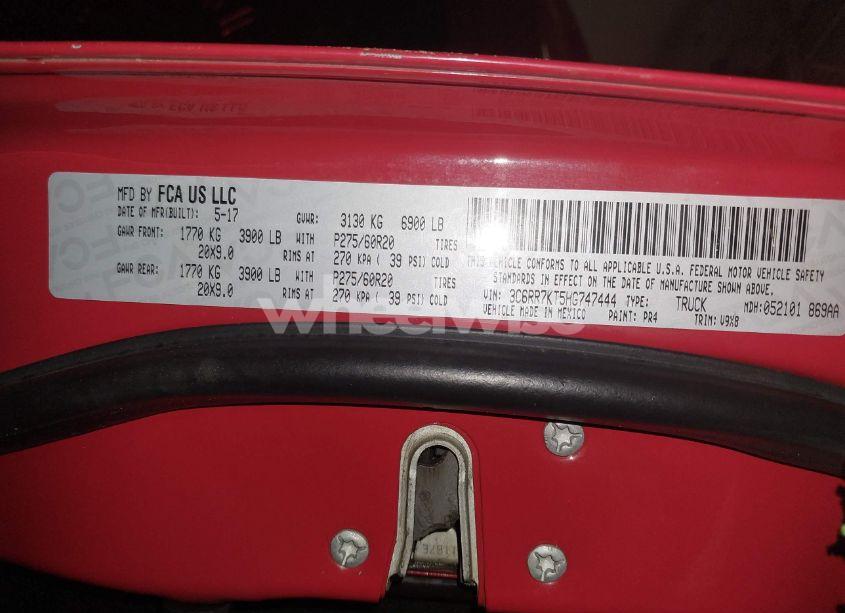 Photo 9 of 2017 Ram 1500 EXPRESS 4X4 5'7 BOX (VIN 3C6RR7KT5HG747444)