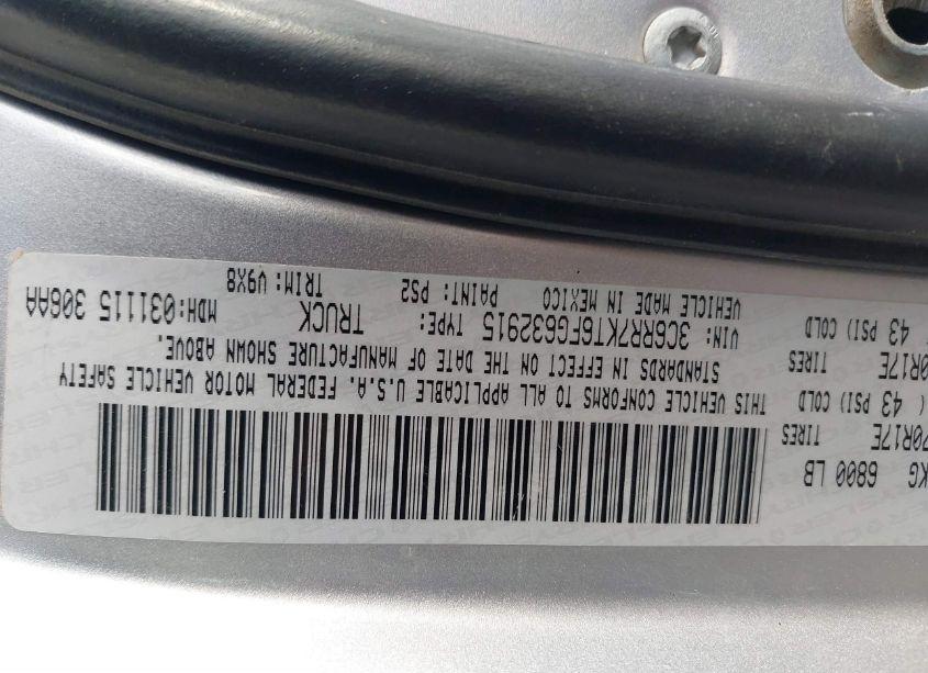 Photo 9 of 2015 Ram 1500 TRADESMAN (VIN 3C6RR7KT6FG632915)