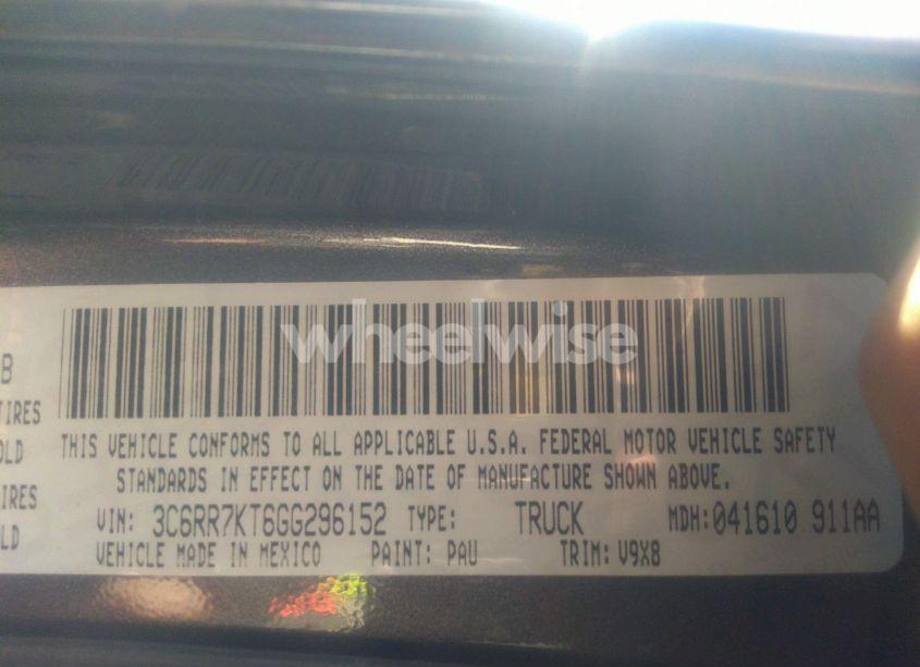 Photo 9 of 2016 Ram 1500 EXPRESS (VIN 3C6RR7KT6GG296152)