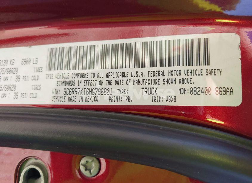 Photo 9 of 2017 Ram 1500 EXPRESS 4X4 5'7 BOX (VIN 3C6RR7KT6HG796801)