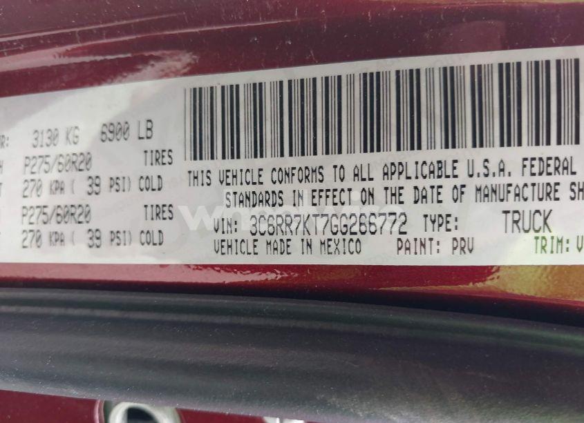 Photo 9 of 2016 Ram 1500 EXPRESS (VIN 3C6RR7KT7GG266772)