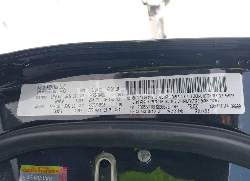 Photo 9 of 2015 Ram 1500 EXPRESS (VIN 3C6RR7KT8FG699872)