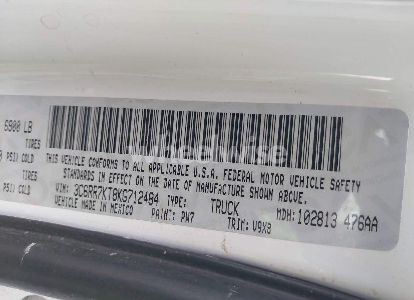 Photo 9 of 2019 Ram 1500 CLASSIC TRADESMAN 4X4 5'7 BOX (VIN 3C6RR7KT8KG712484)