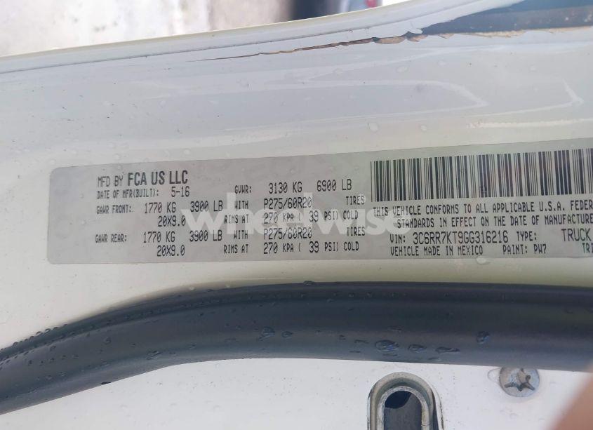 Photo 9 of 2016 Ram 1500 EXPRESS (VIN 3C6RR7KT9GG316216)