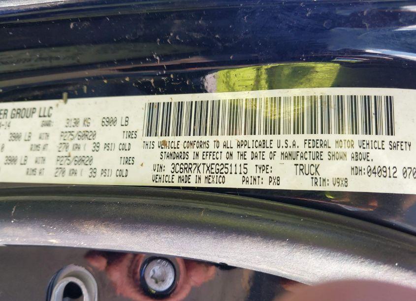 Photo 9 of 2014 Ram 1500 EXPRESS (VIN 3C6RR7KTXEG251115)