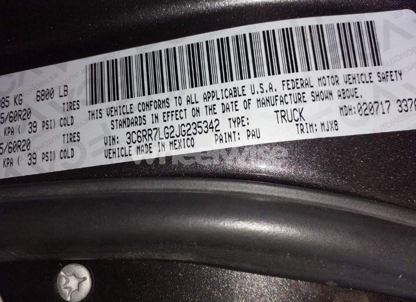 Photo 9 of 2018 Ram 1500 BIG HORN 4X4 5'7 BOX (VIN 3C6RR7LG2JG235342)