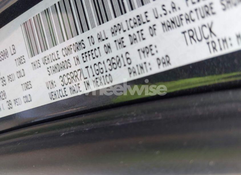 Photo 9 of 2016 Ram 1500 BIG HORN (VIN 3C6RR7LT1GG136016)