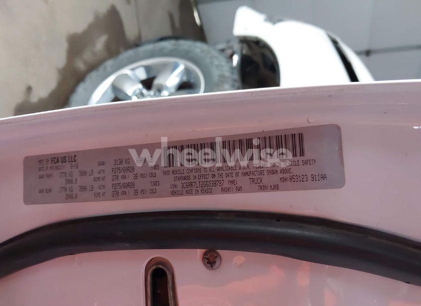 Photo 9 of 2016 Ram 1500 BIG HORN (VIN 3C6RR7LT2GG338797)