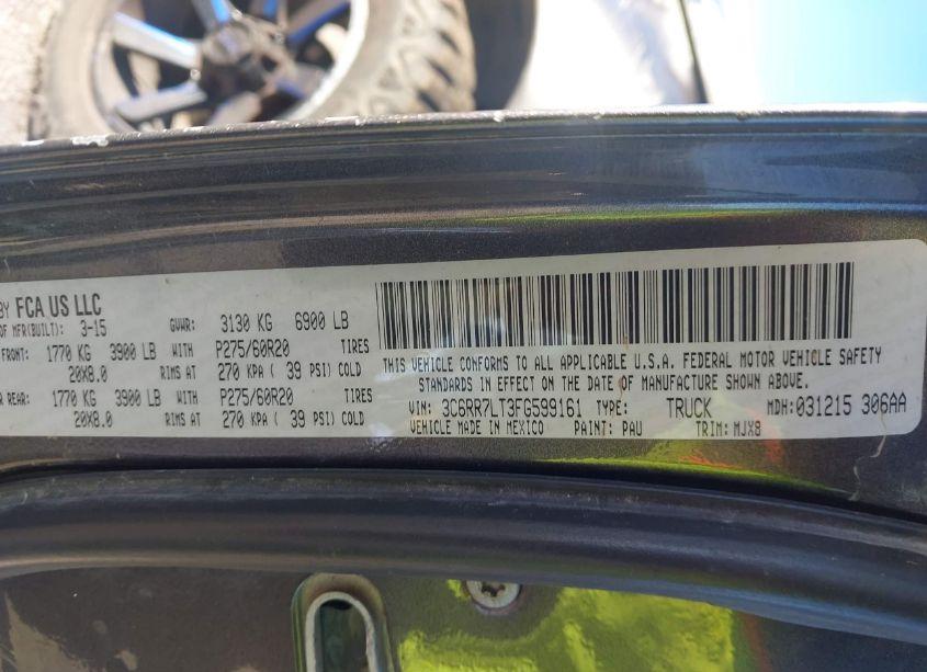 Photo 9 of 2015 Ram 1500 BIG HORN (VIN 3C6RR7LT3FG599161)