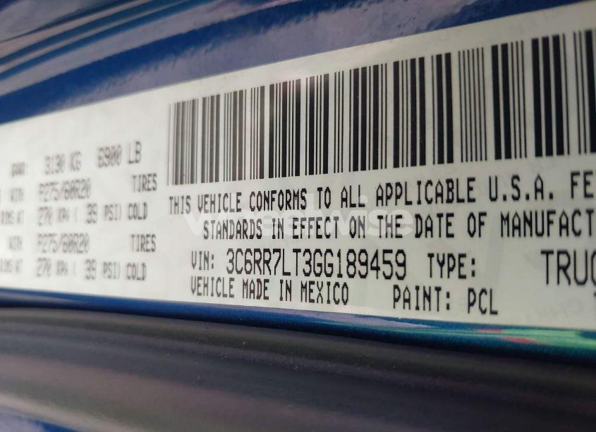 Photo 9 of 2016 Ram 1500 BIG HORN (VIN 3C6RR7LT3GG189459)