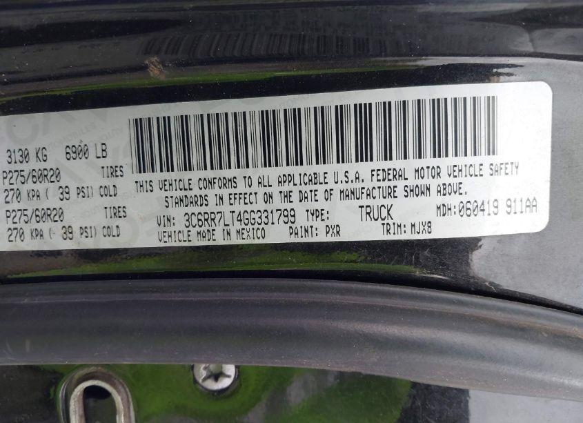 Photo 9 of 2016 Ram 1500 BIG HORN (VIN 3C6RR7LT4GG331799)