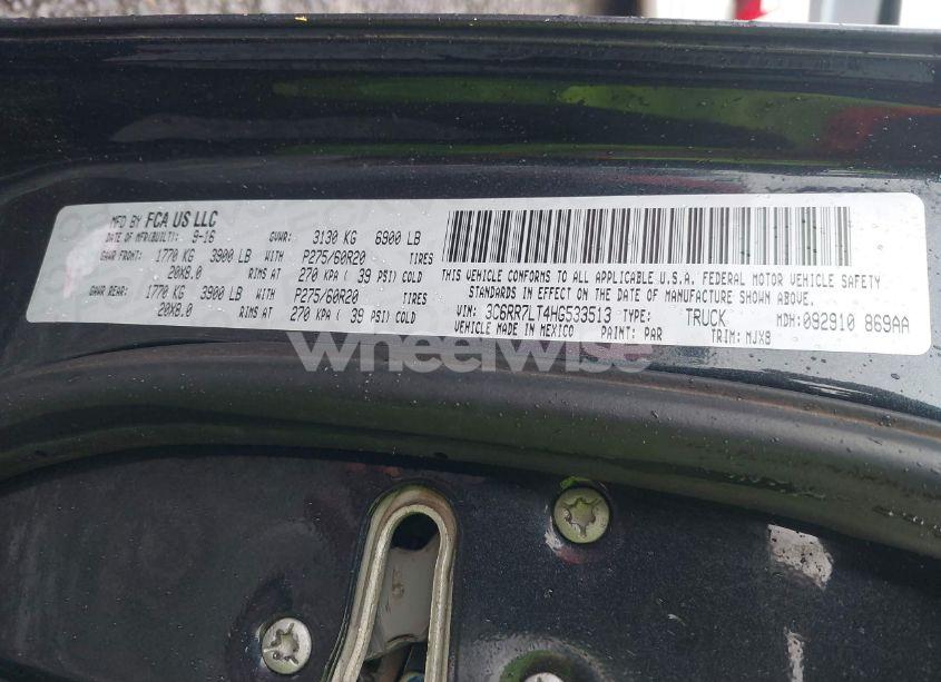 Photo 9 of 2017 Ram 1500 BIG HORN 4X4 5'7 BOX (VIN 3C6RR7LT4HG533513)