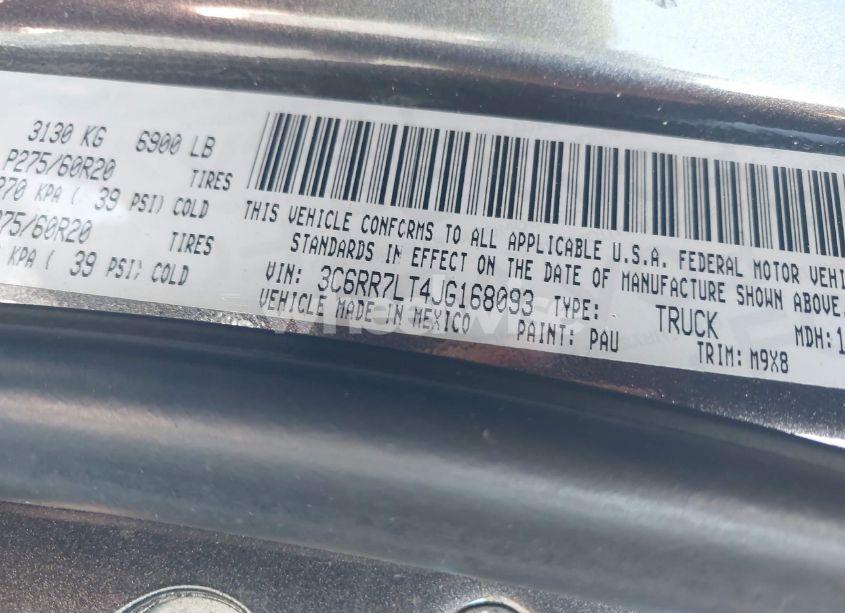 Photo 9 of 2018 Ram 1500 BIG HORN 4X4 5'7 BOX (VIN 3C6RR7LT4JG168093)