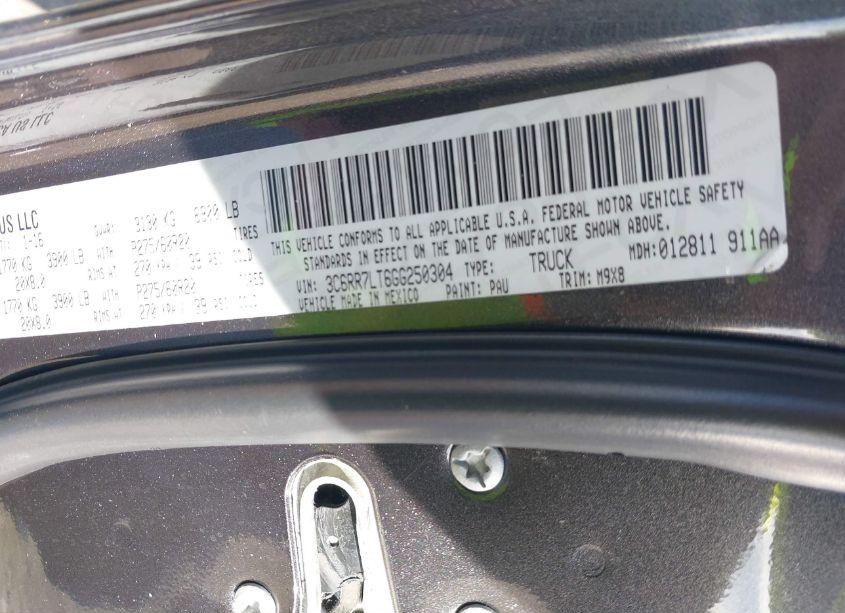 Photo 9 of 2016 Ram 1500 BIG HORN (VIN 3C6RR7LT6GG250304)