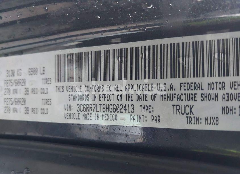 Photo 9 of 2017 Ram 1500 BIG HORN 4X4 5'7 BOX (VIN 3C6RR7LT6HG602413)