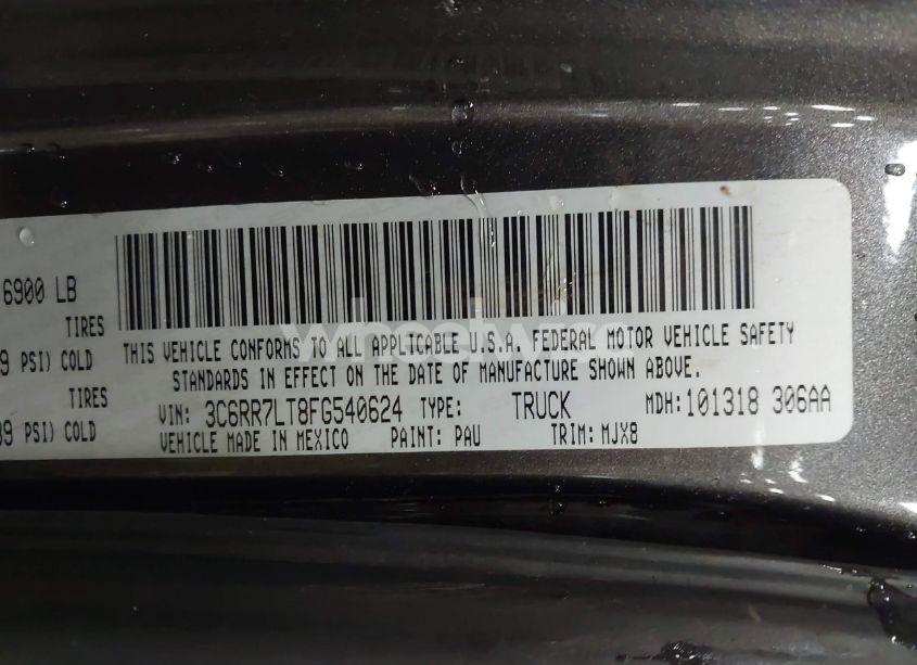 Photo 9 of 2015 Ram 1500 BIG HORN (VIN 3C6RR7LT8FG540624)