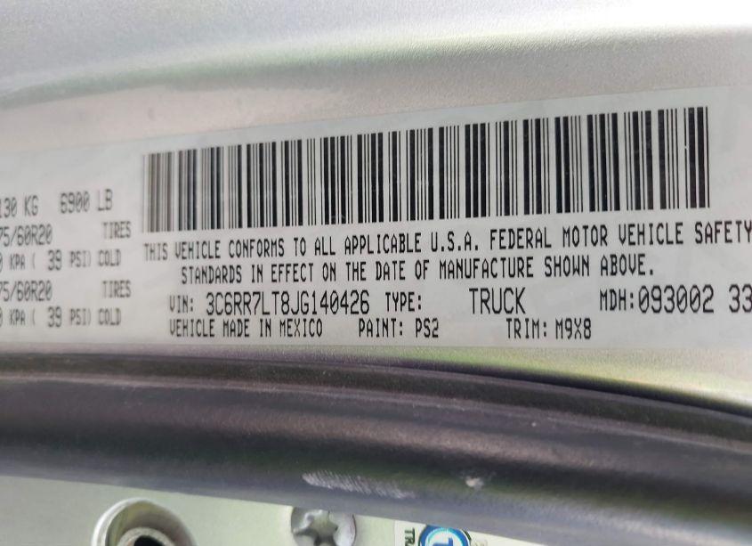 Photo 9 of 2018 Ram 1500 BIG HORN 4X4 5'7 BOX (VIN 3C6RR7LT8JG140426)