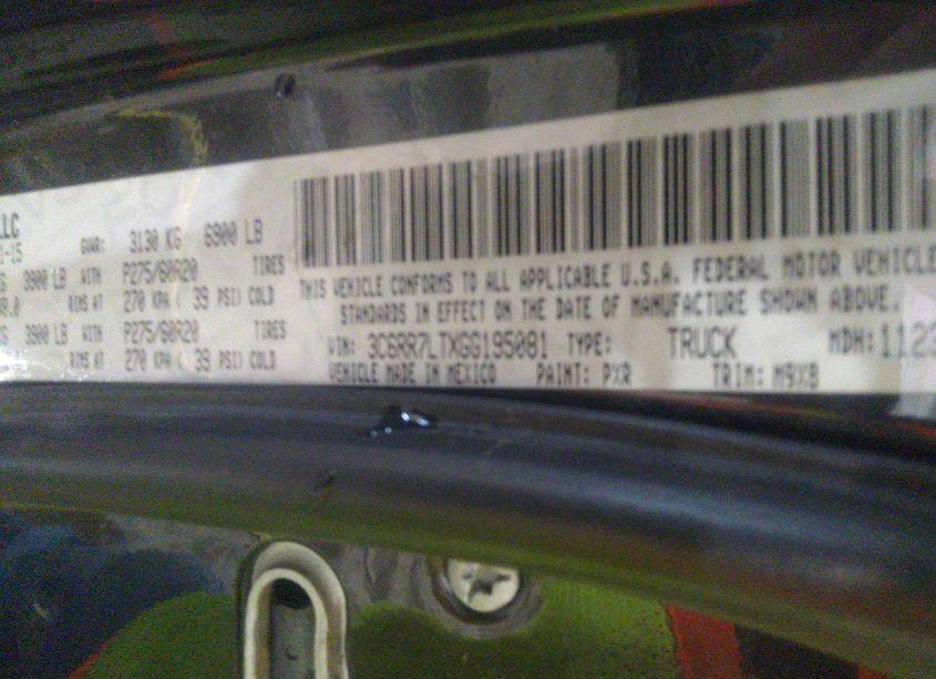 Photo 9 of 2016 Ram 1500 SLT (VIN 3C6RR7LTXGG195081)